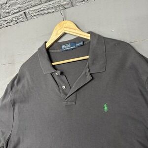 Polo Ralph Lauren‎ Shirt Men's 2XL Gray Lightweight Embroidered Short Sleeve